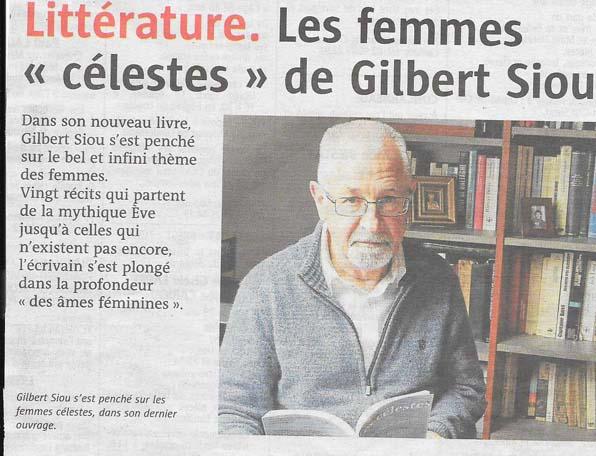 Le Télégramme du 14/10/17 : à propos du  livre Les célestes