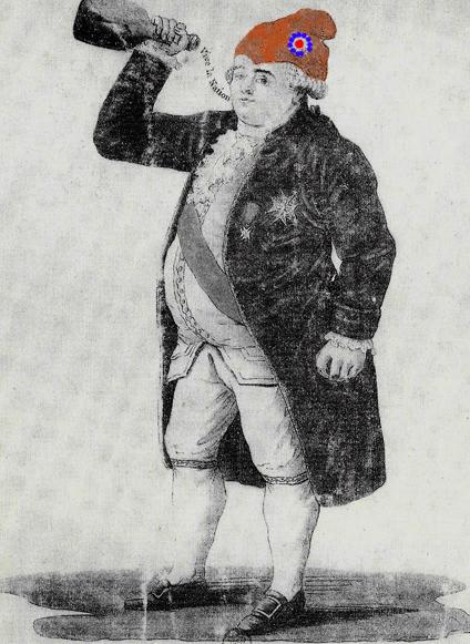 Une femme veut faire porter le gilet jaune au Président