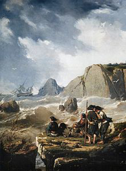 Pierre emile barthelemy naufrage sur la cote bretonne 1851